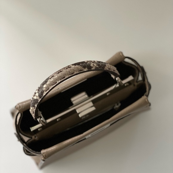 Fendi Peekaboo Mini Dove Grey Selleria bag - Picture 9 of 9